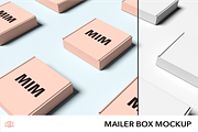 MAILER BOX MOCKUP, a Packaging Mockup by NOMINA (Thumbnail 1 of 3)