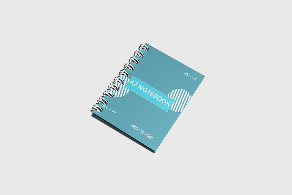 A7 Notebook Mockup, a Books & Magazine Mockup by AnasStudio