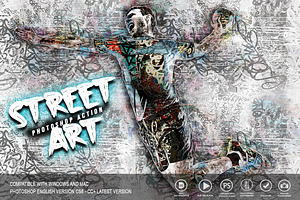 Street Art Photoshop Action, an Action Add-On by Jacpot007