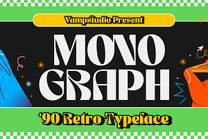 Monograph 90's Retro Display Font