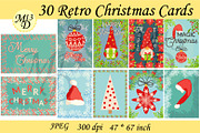 30 Retro Christmas Cards - 1, a Card Template by Michiru13 (Thumbnail 3 of 3)