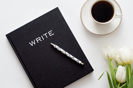 Stock photo | coffee & journal containing stock images, stock photo, and, a Business Photo by JanaBishopCollection