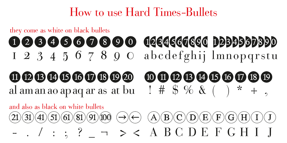 Bullets, a Symbol Font by Wiescher-Design (Photo 10 of 14)