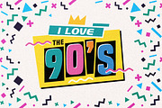The 90's. Vector Graphic Set., a Graphic by Darumo Shop (Thumbnail 7 of 7)