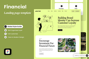 Financial Landing Page Template