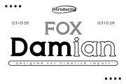 Fox Damian: 5 Font Styles, a Serif Font by Fox7 By Rattana (Thumbnail 1 of 15)