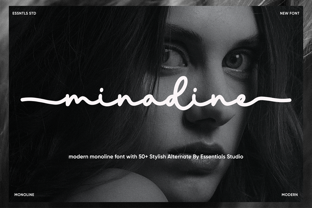 minadine, a Script Font by Essentials Studio (Photo 1 of 9)