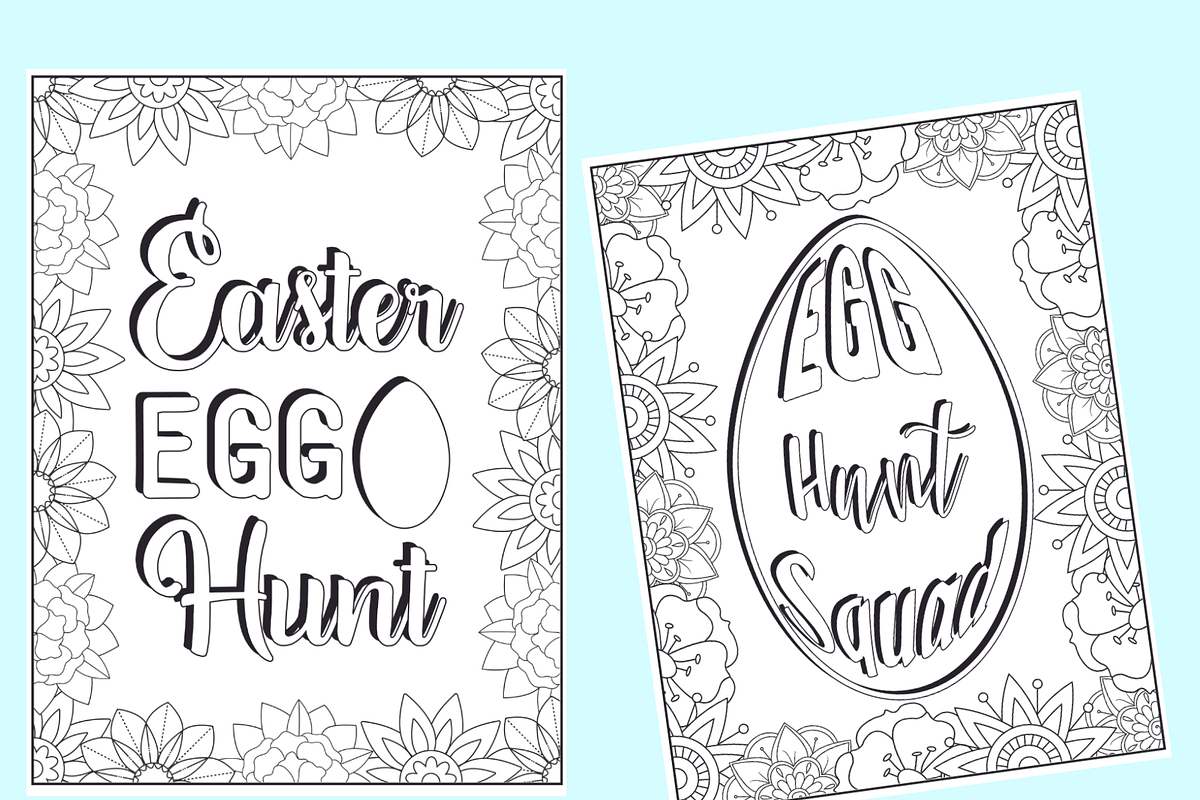 Gggs Easter Quotes Coloring Book, a Seasonal Illustration by Sourcedigi (Photo 2 of 3)