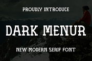 DARK MENUR, a Serif Font by Viswal Studio (Thumbnail 1 of 5)
