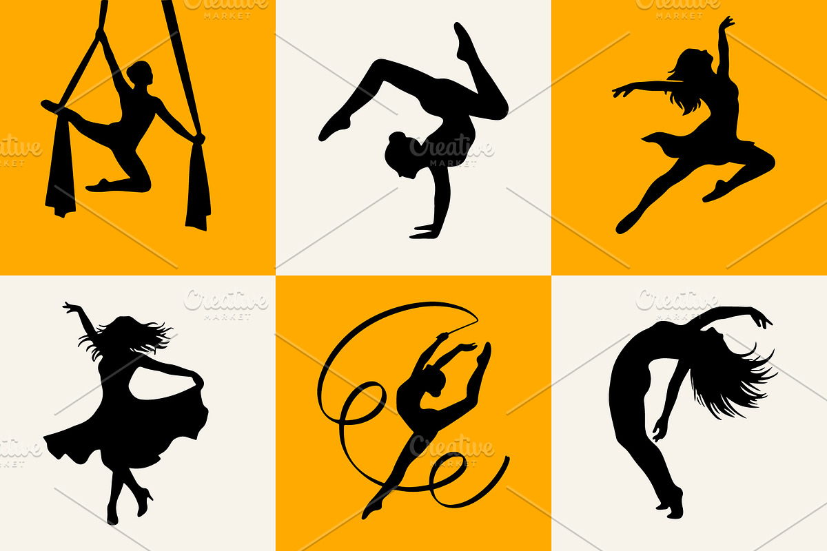 Dance Motion and Fluidity silhouette, an Object Graphic by Designgrove (Photo 1 of 4)