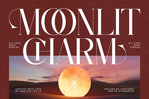 Moonlit Charm All Caps Serif Display