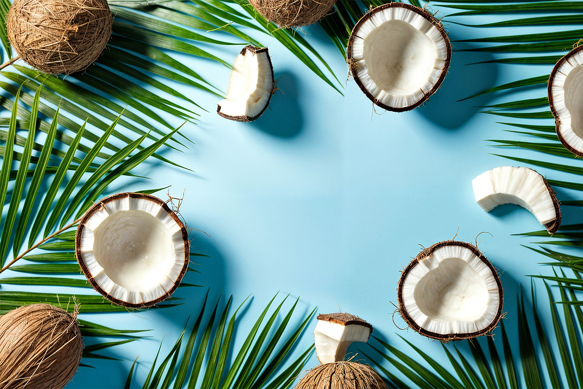 Tropical Coconut Flatlay Bundle, a Food Illustration by StockVerse Creative (Photo 4 of 4)