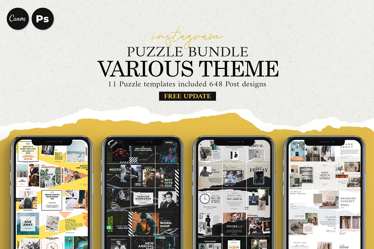 Canva | PS Puzzle Bundle, a Social Media Template by Analogi Studio (Photo 2 of 36)