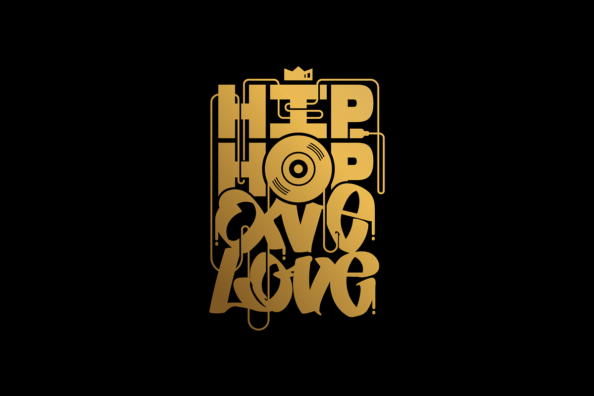 * HIP HOP ONE LOVE * Custom tag, an Object Graphic by V2.GRAPHICS (Photo 5 of 5)