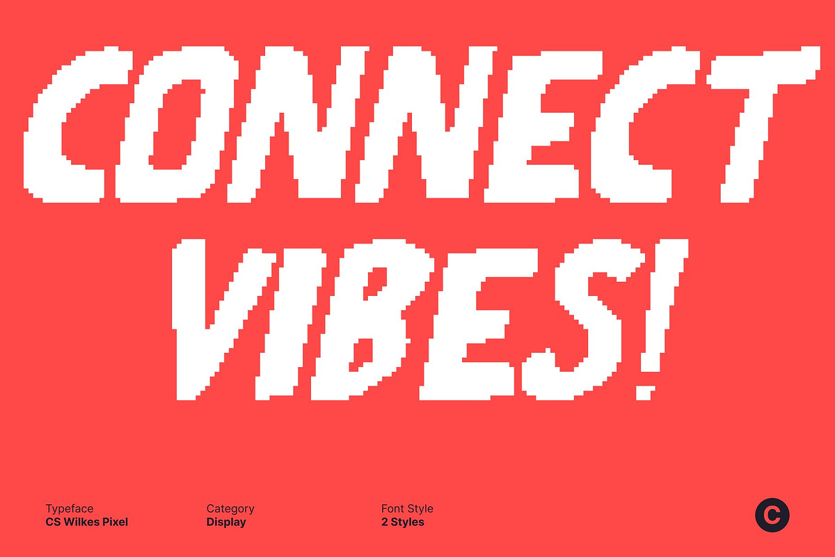 CS Wilkes Pixel, a Sans Serif Font by Craft Supply Co. (Photo 2 of 8)