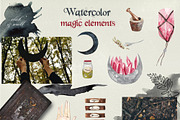 Magic forest design set, an Animal Illustration by Scarlet Heath Art (Thumbnail 3 of 13)