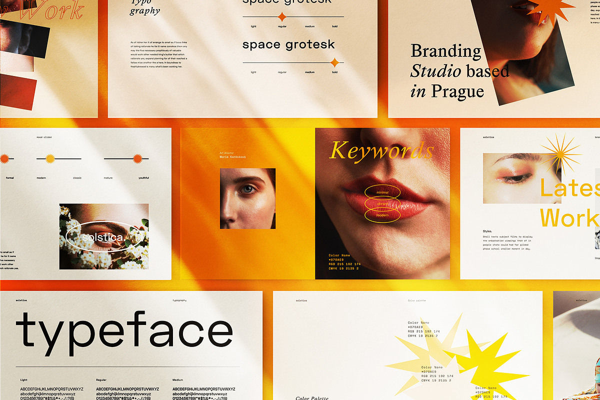 SOLSTICA - Keynote Brand Guidelines, a Presentation Template by Elokka Std. (Photo 1 of 13)