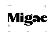 Migae | Display Font, a Serif Font by Jolicia Type (Thumbnail 1 of 10)