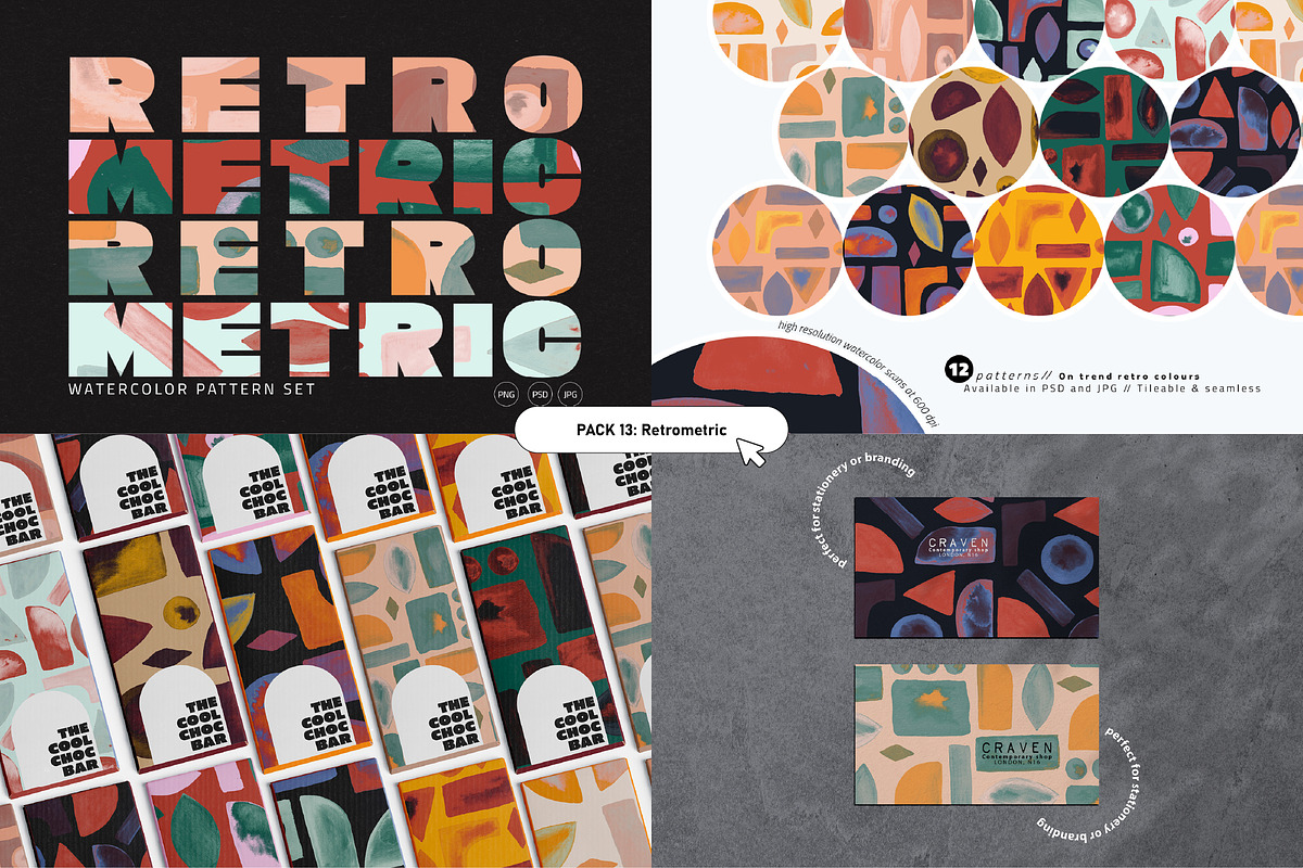 Retro Pattern Library 80% OFF, a Pattern Graphic by angelainthefields (Photo 15 of 25)
