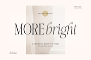 More Bright Serif Duo, a Serif Font by zeenesia (Thumbnail 1 of 18)
