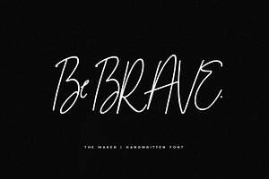 The Maker Handwritten Font