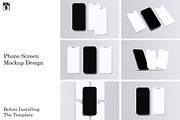 Phone Screen Mockup, an iPhone Mockup by Riel Concept (Thumbnail 2 of 8)