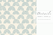 Dusty Blue Half Arch Seamless Patter, a Pattern Graphic by Pati Charm Studio (Thumbnail 5 of 7)