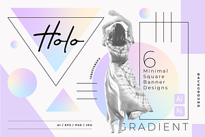 HOLO - Minimal square banner designs