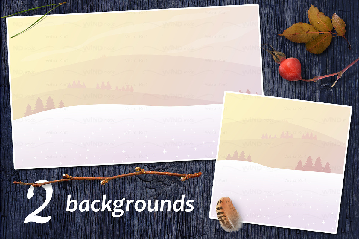 vector SET Winter Forest, an Animal Illustration by WINDmade (Photo 9 of 19)