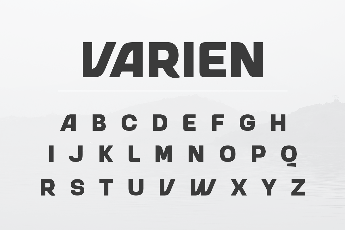 VARIEN - Modern Strong Display Font, a Sans Serif Font by Hamz Studio (Photo 5 of 16)