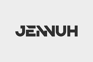 Jennuh Modern Logo Font