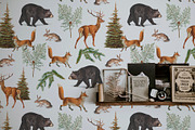 Magic Woodland vintage modern set, an Animal Illustration by Beauty Drops (Thumbnail 2 of 9)