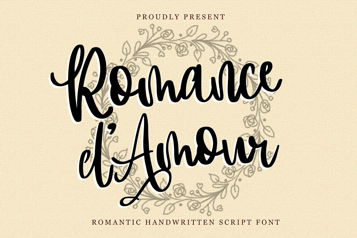 Romance d'Amour - Romantic Font