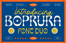 Boprura Psychedelic Font Duo