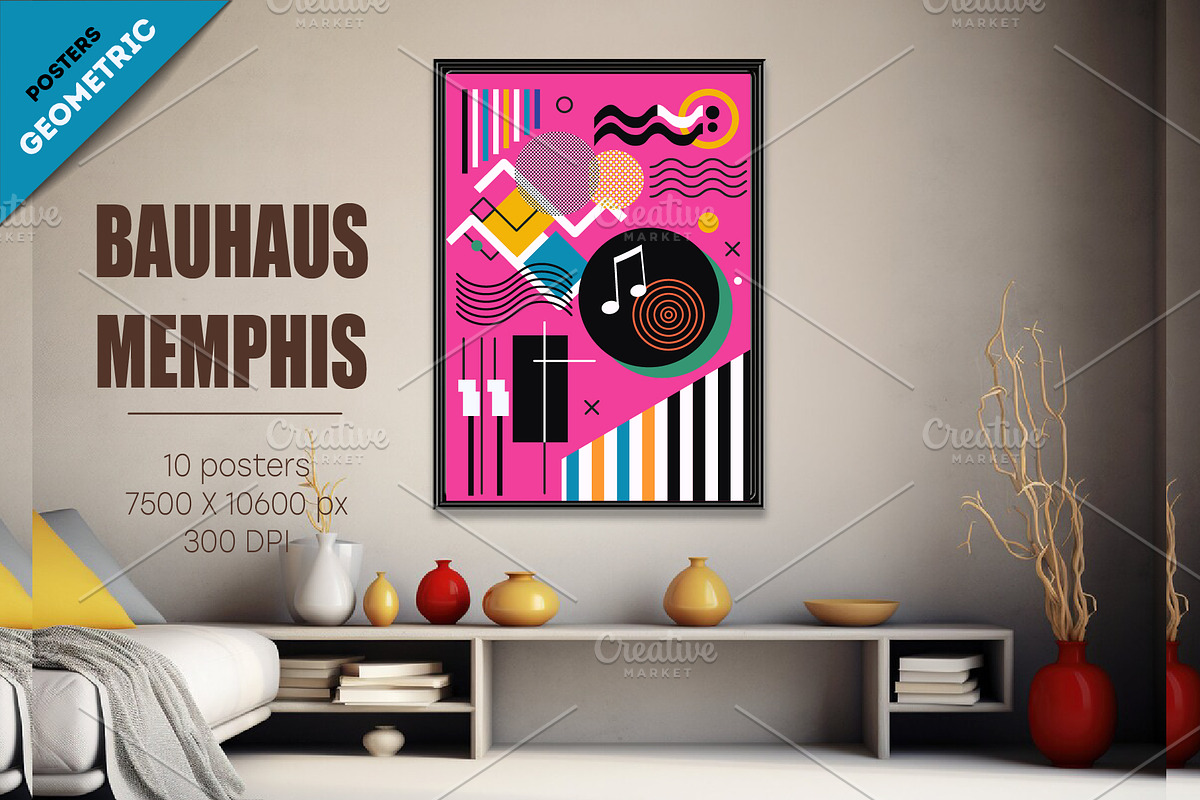 Abstract geometric Bauhaus 02, a Decorative Illustration by KENO Mascots (Photo 4 of 6)