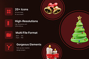 Santa 3D V2 (Christmas Pack), an Object 3D Model by Iqonic Design (Thumbnail 2 of 10)
