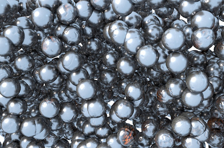 steel rusty ball 3d illustration tex