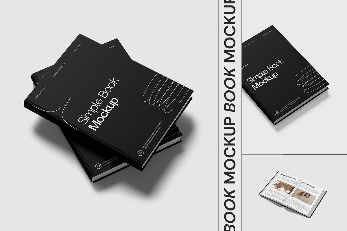 Books Mockup, a Books & Magazine Mockup by Cutna Studio (Photo 1 of 11)