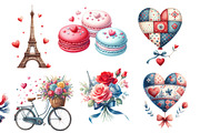 Parisian Valentine Day Clipart, an Illustration by Designworld (Thumbnail 2 of 5)