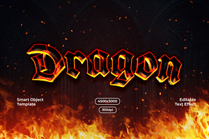 Dragon Text Effect, a Layer Style Add-On by alexdndz