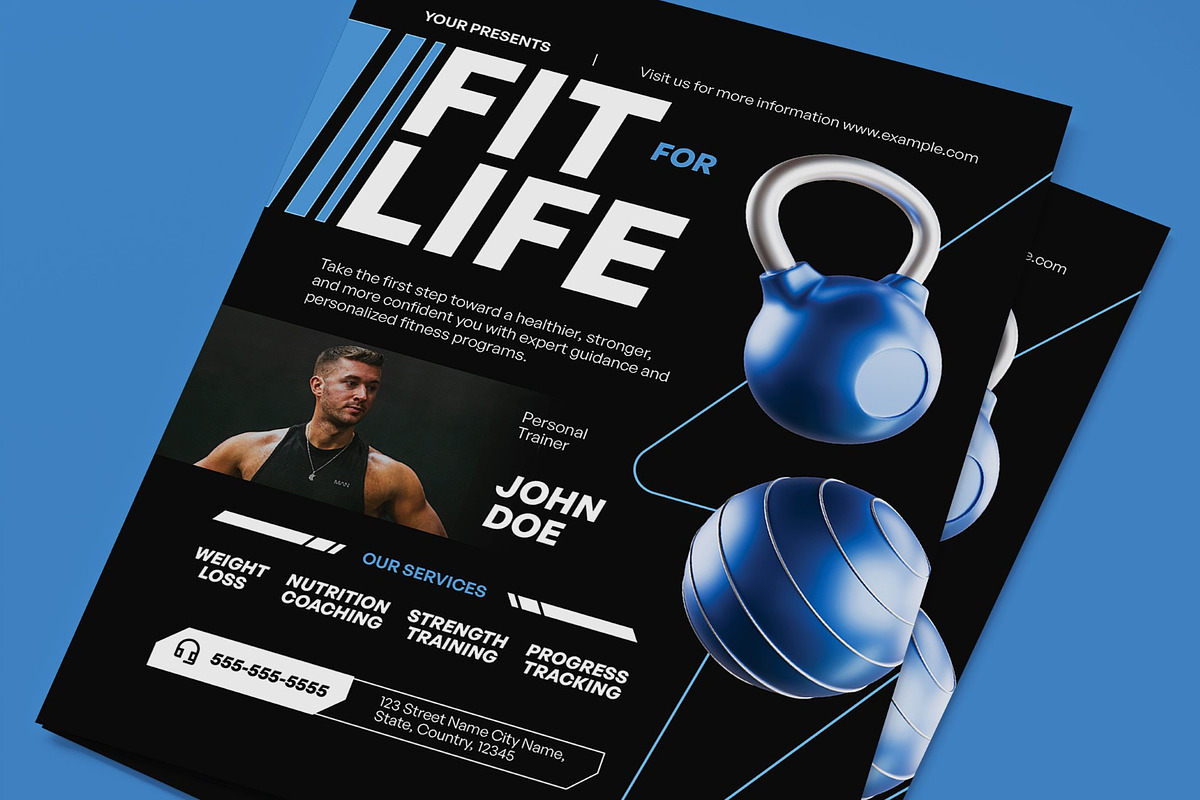Fitness Promotion Flyer, a Flyer Template by graphicook (Photo 2 of 3)