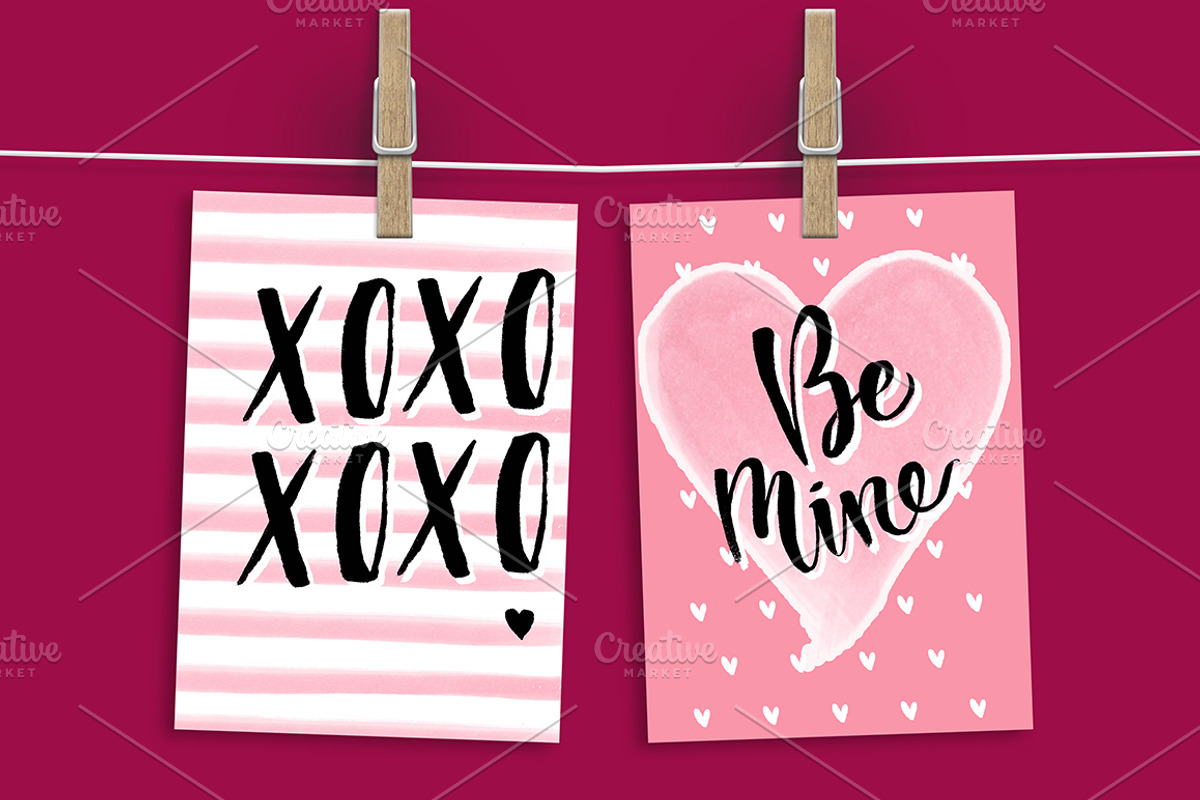Valentine's Day Printable Cards, a Card Template by Brianna Perdue (Photo 2 of 4)