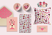 Vintage Valentine's Day. Retro 70s., an Object Graphic by Sofico (Thumbnail 4 of 16)