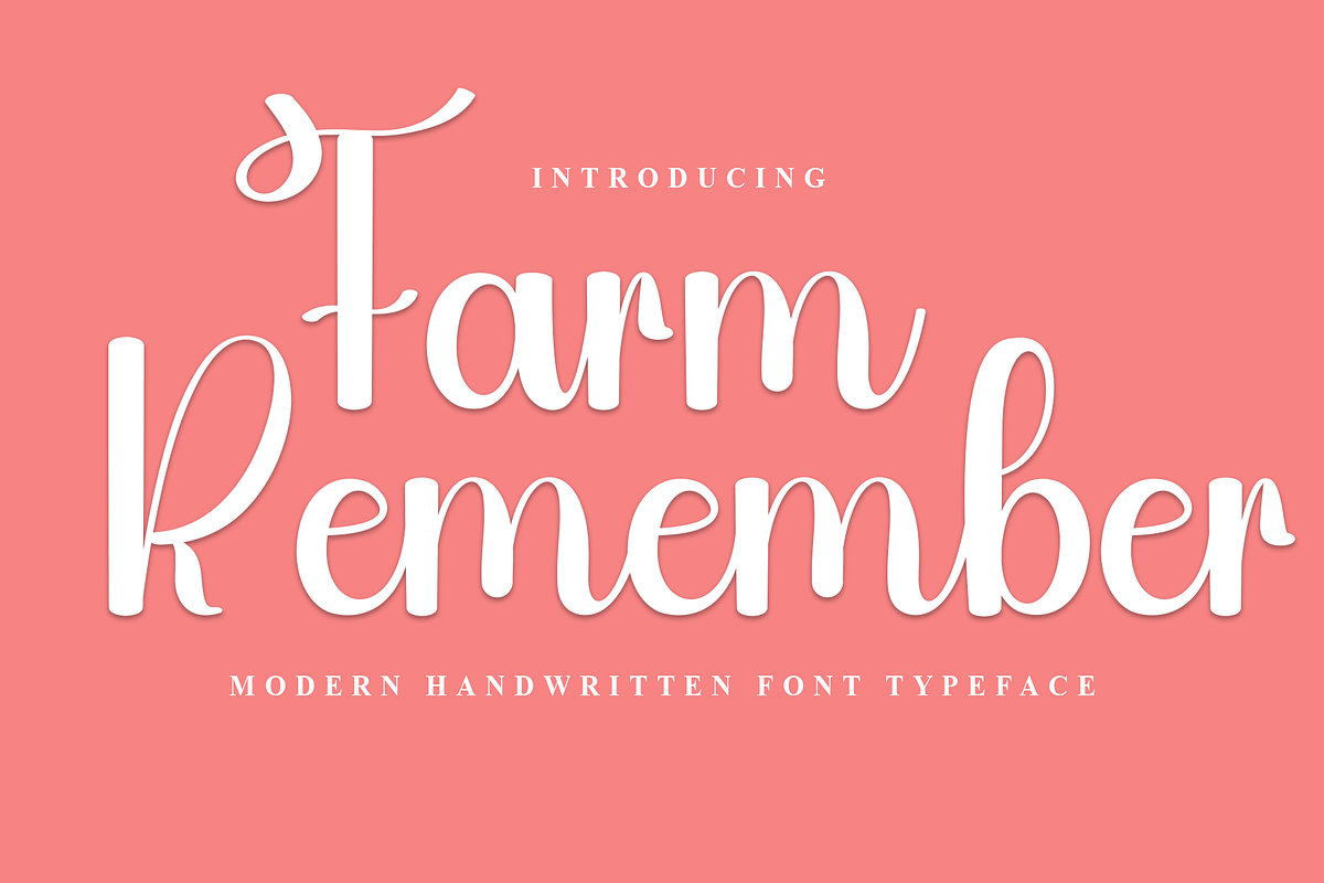 Farm Remember, a Handwritten Font by FreshTypeINK (Photo 1 of 8)