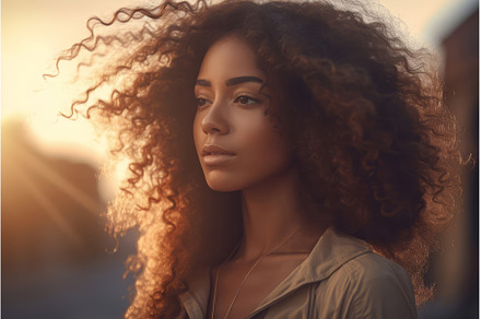 Stylish hip African woman with, a Beauty & Fashion Photo by Ylivdesign