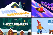 Christmas Typography DaVinci Resolve, a Templates & Theme by 2dfx (Thumbnail 1 of 2)