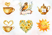 Sunny Yellow Mother's Day Cliparts, an Illustration by RobertsArt (Thumbnail 5 of 7)