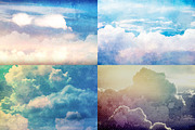 Grunge Clouds Backgrounds, a Background Graphic by QBKL (Thumbnail 3 of 4)