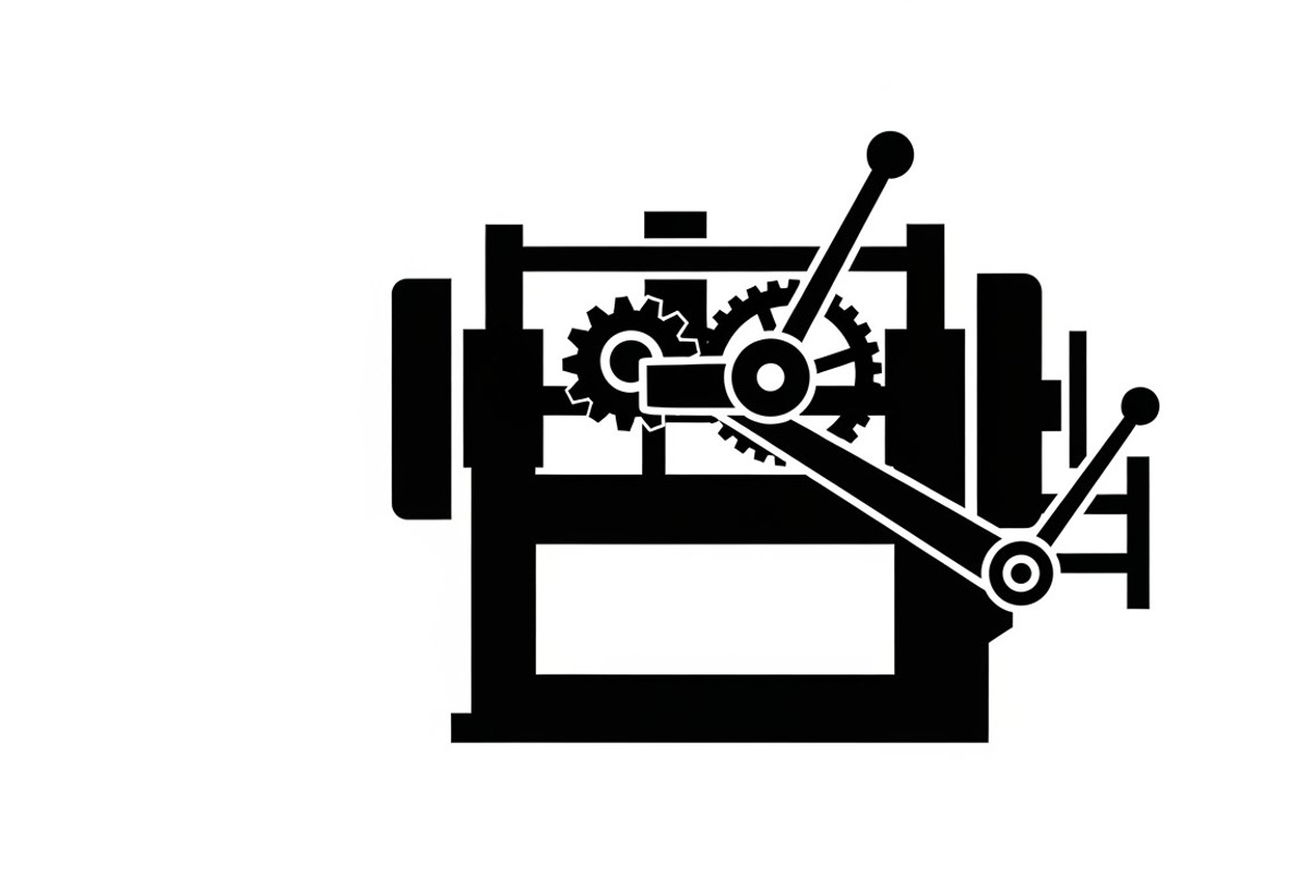 Bold industrial machine silhouette, an Illustration by Amazin_art (Photo 7 of 31)