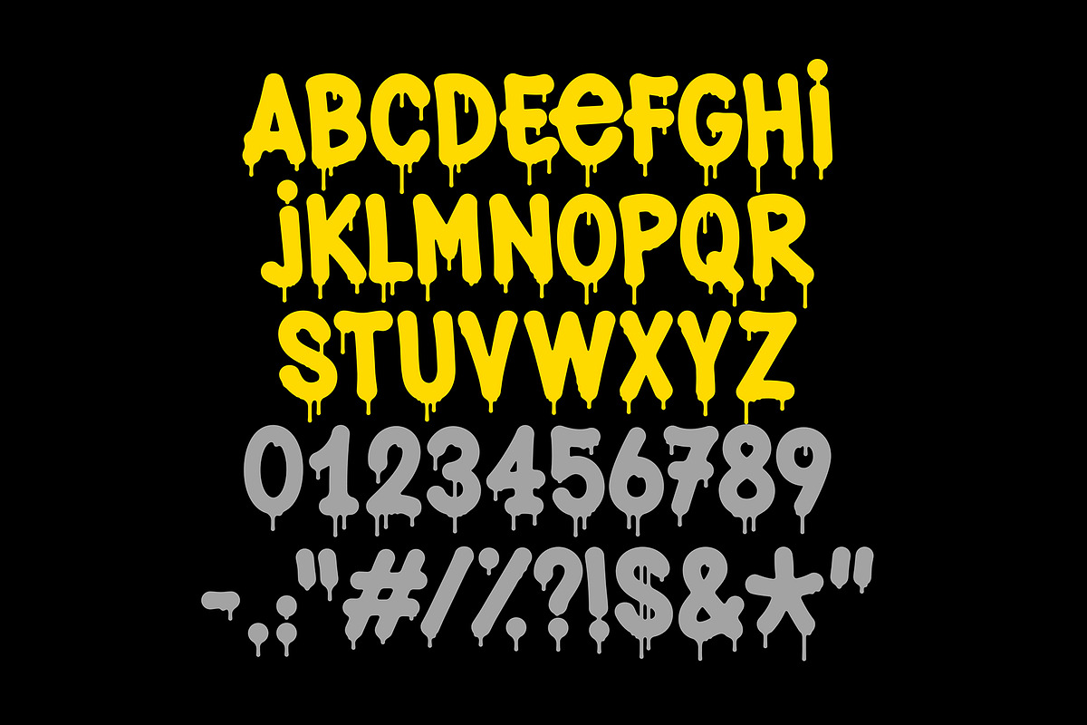 Wet Bandit Font preview 2